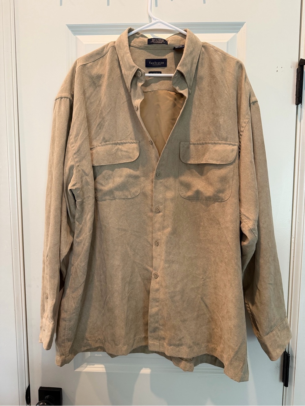 Van Heusen Men’s Tan Button-Front Shirt Jacket